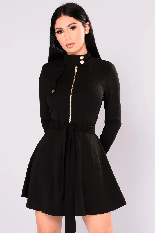 Feeling Fancy Collar Jacket - Black