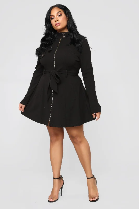 Feeling Fancy Collar Jacket - Black