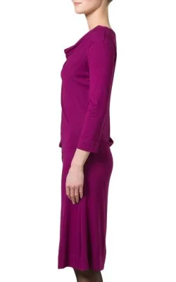 Purple Draped Dress