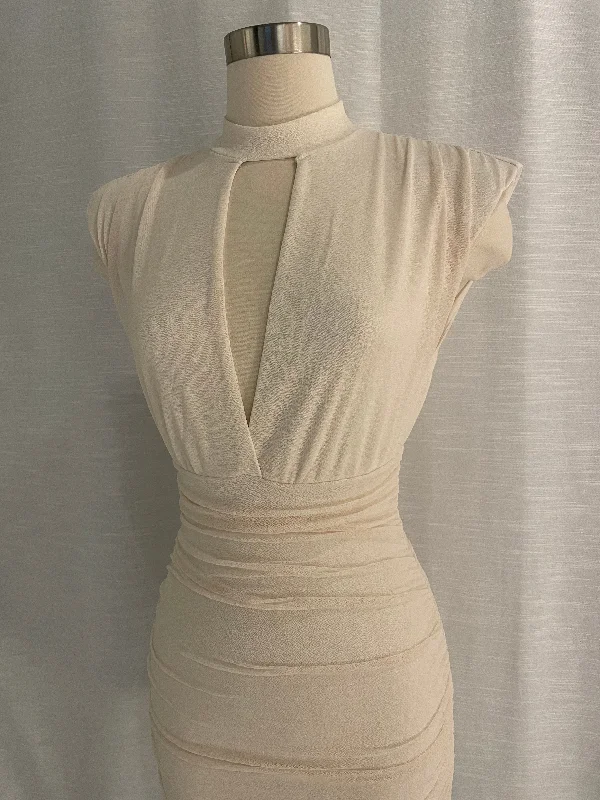 Cream Mockneck Mini