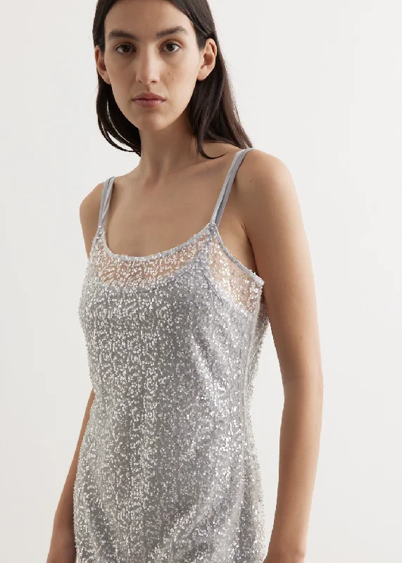 Sweetdust Sequin Slip Dress