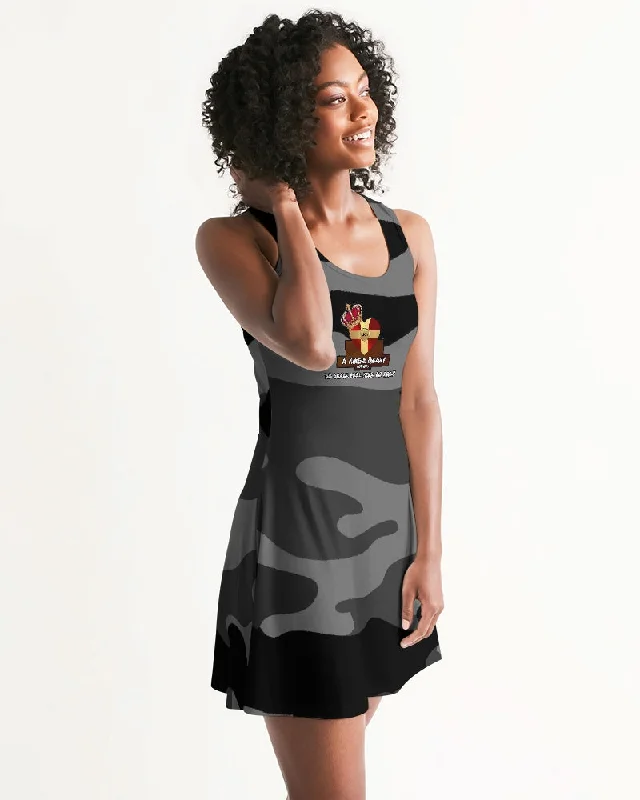 AKH Black Camouflage Women's Racerback Dress