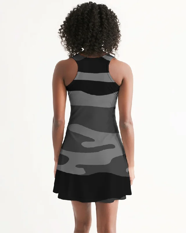 AKH Black Camouflage Women's Racerback Dress