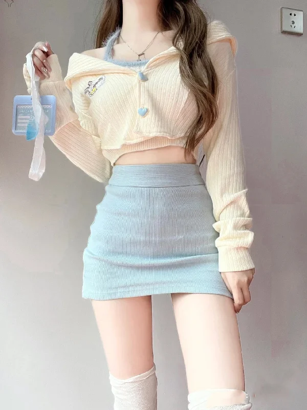 Sweet Knit Skirt Set  YV50174