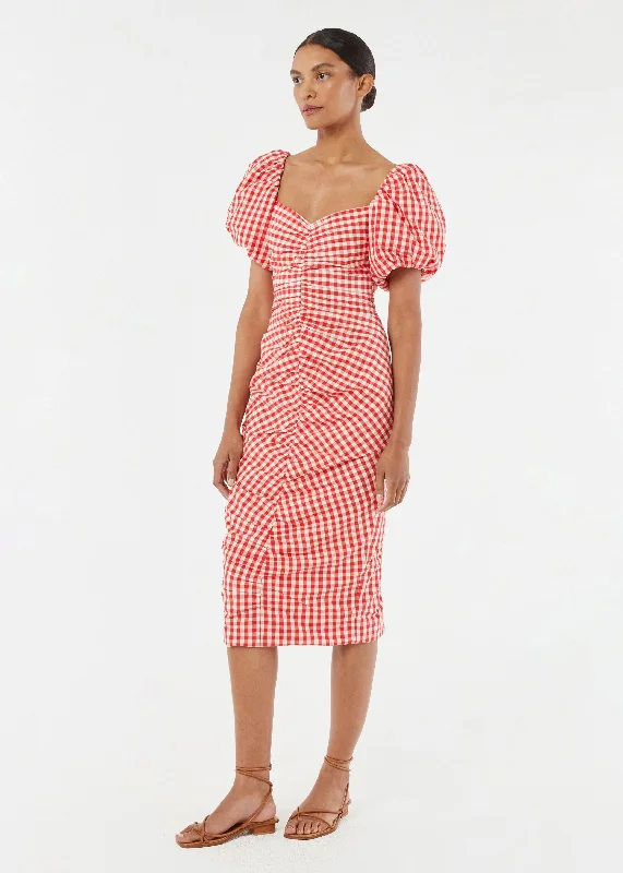 Tessa Dress | Scarlet Toulouse Gingham