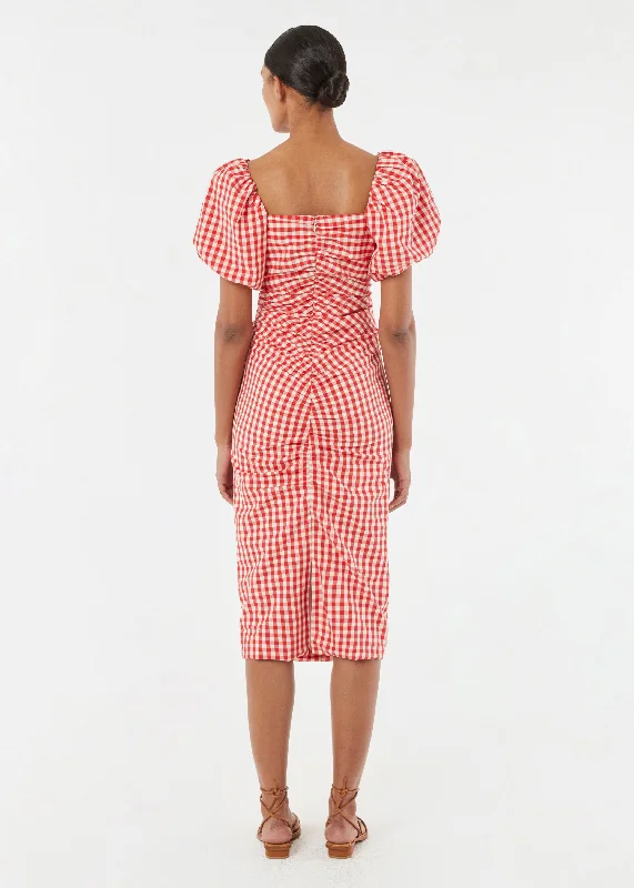 Tessa Dress | Scarlet Toulouse Gingham