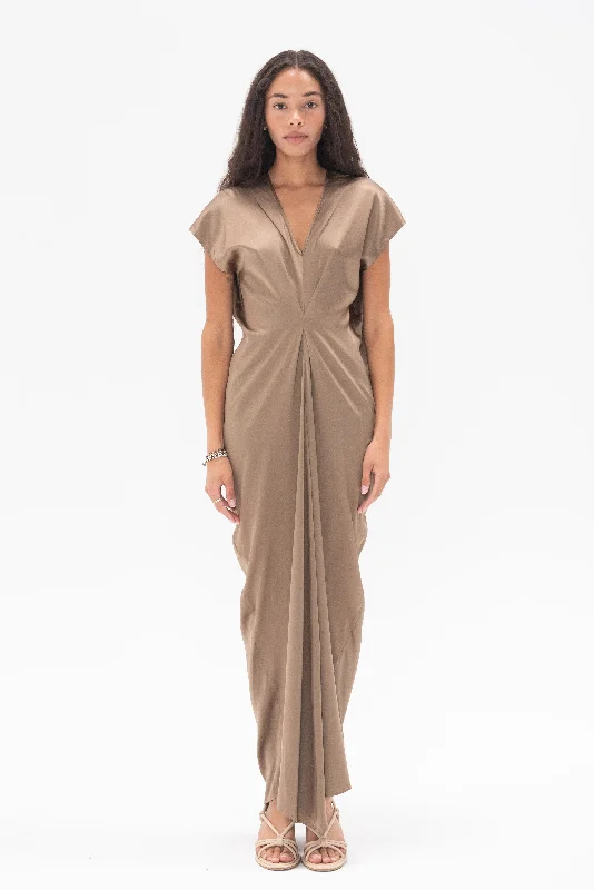 Long Muse Dress, Olive