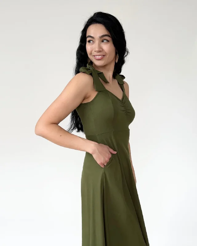 COLETTE dress in Olive