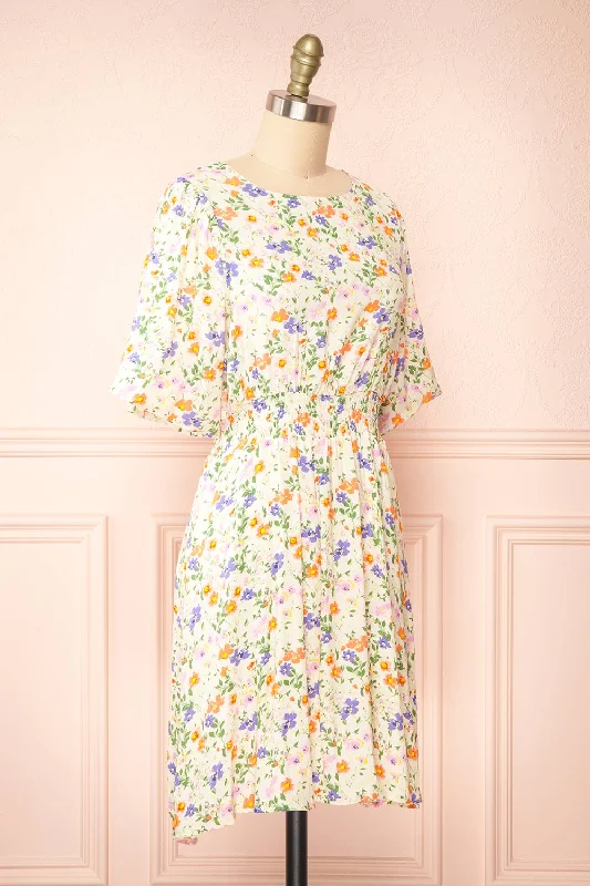 Madaya | Short Floral Dress w/ Elastic Waist