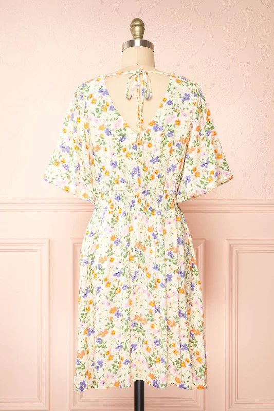 Madaya | Short Floral Dress w/ Elastic Waist