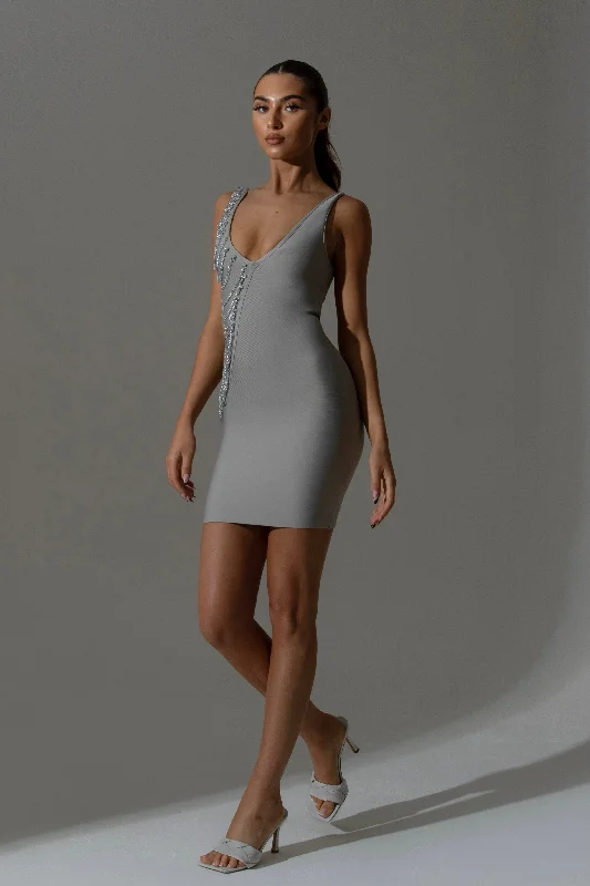 The Kaylee Grey Bandage Dress - SALE