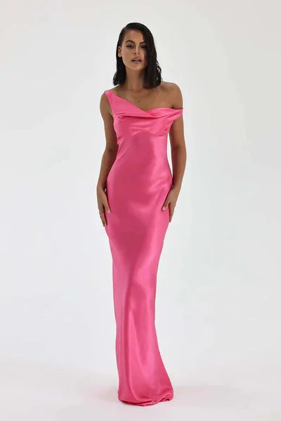 Hire NATALIE ROLT Monika Gown in Neon Pink