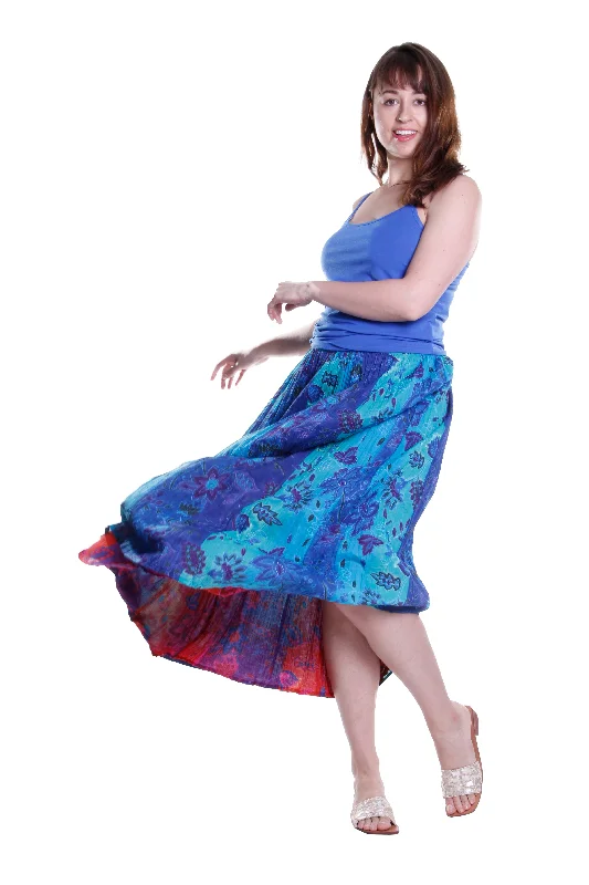 La Cera Plus Size Reversible A-line Skirt